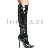 516-Lexi Buckle Sexy 5 inch Knee Boot