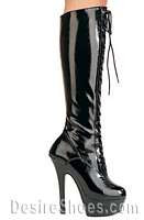 Kiss-2023/609-Gina 6 Inch Lace-Up Spike Boot